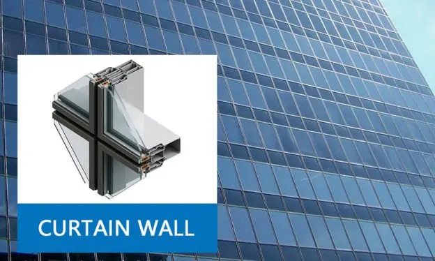 types of glass curtain wall system
