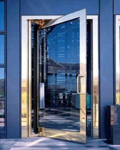 أبواب المنيوم مع زجاج ديكوري